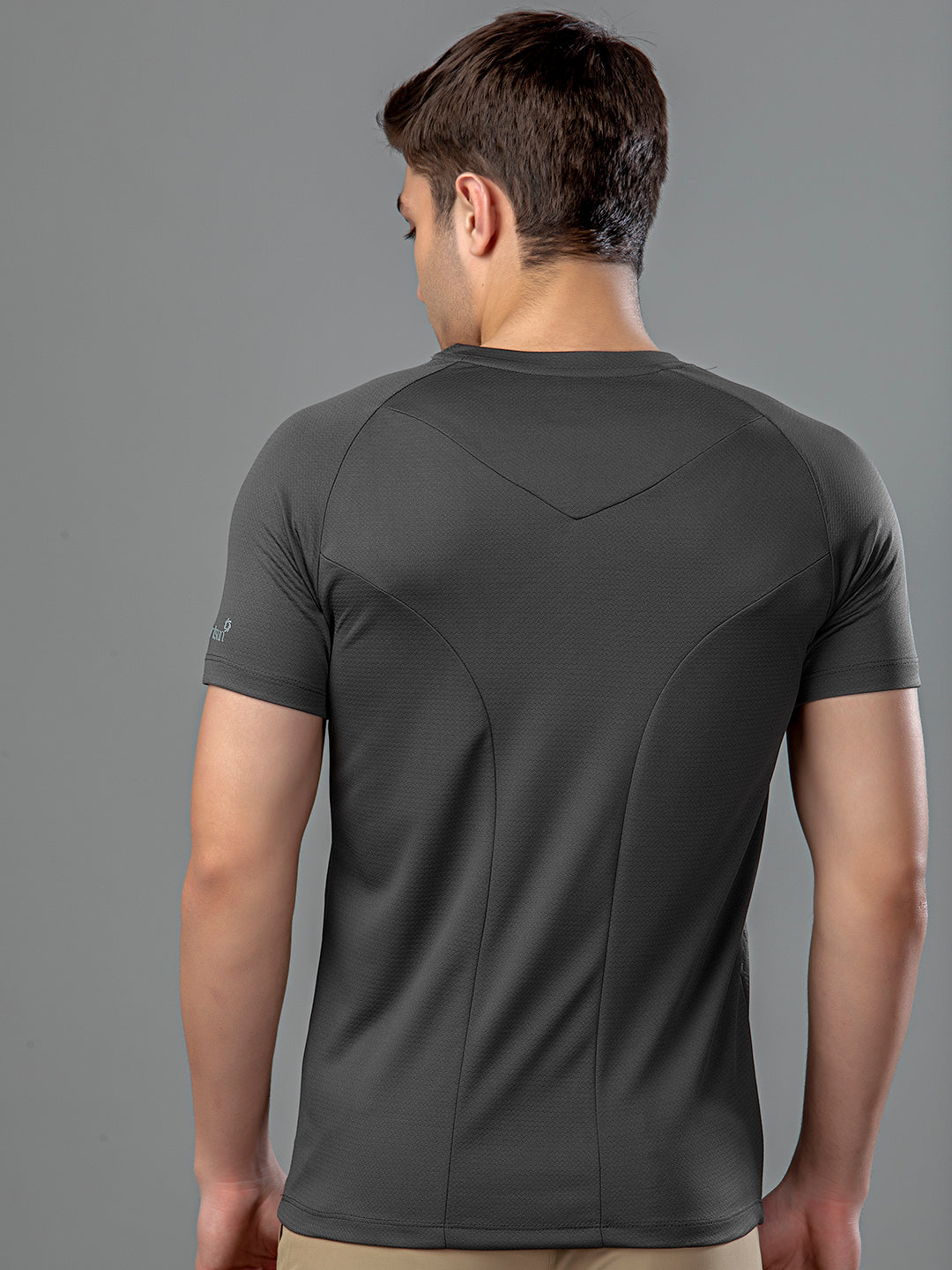 Sport Sun Active Round Neck Dark Grey T Shirt
