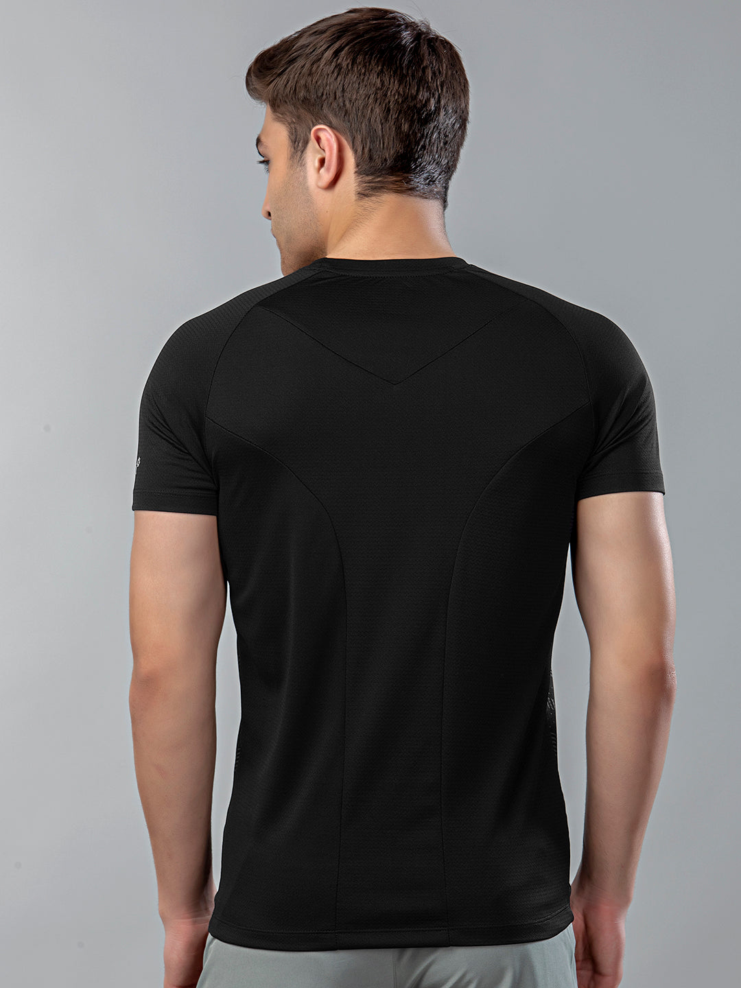 Sport Sun Active Round Neck Black T Shirt