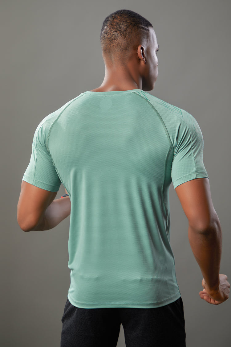 Sport Sun Round Neck Nylon Max Pista T Shirt