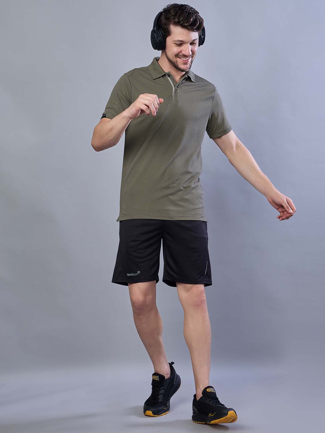 Men’s Stretchable Polo Neck Sports T Shirt