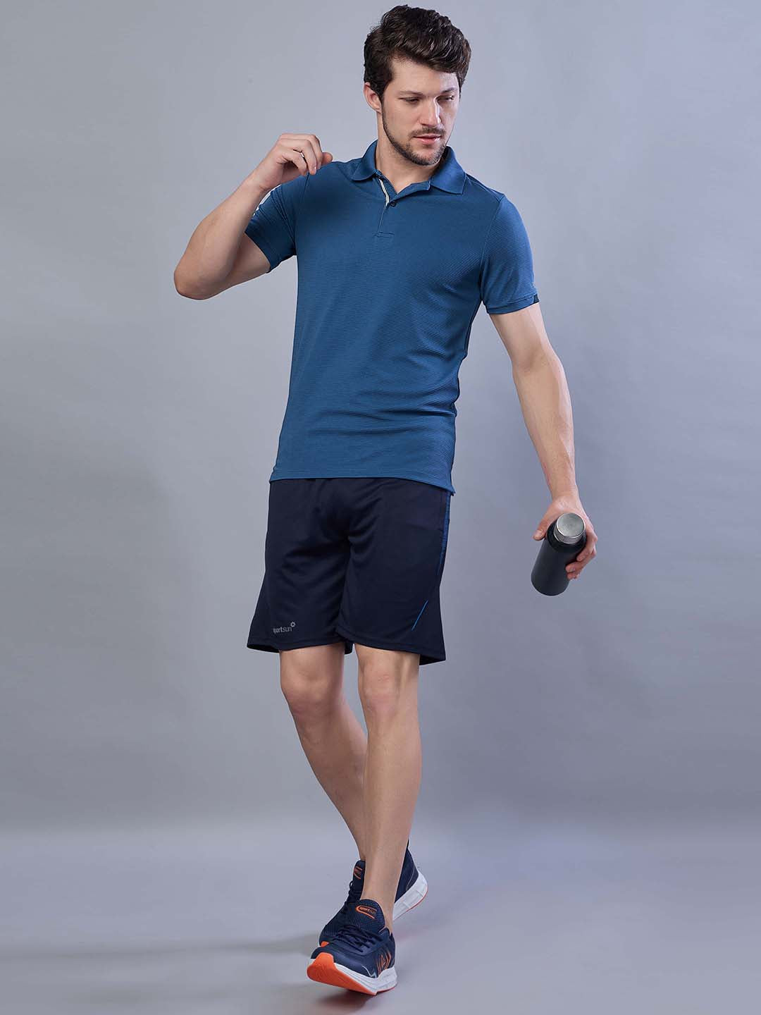 Men’s Stretchable Polo Neck Sports T Shirt