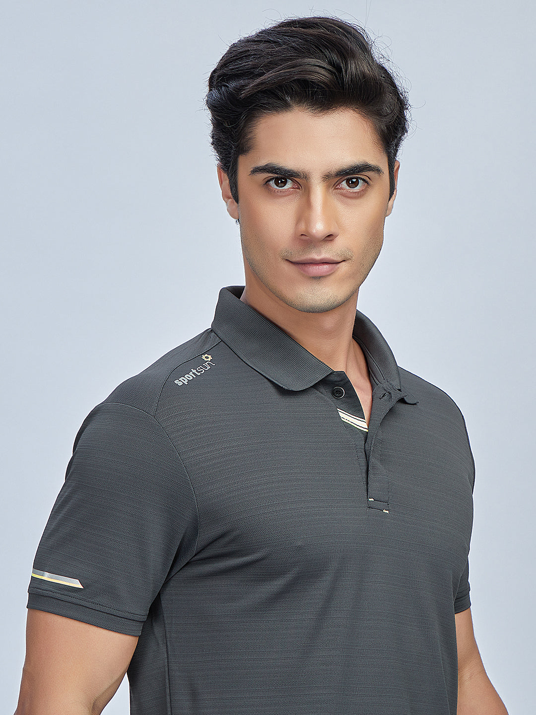 Sport Sun Playcool Polo Dark Grey T Shirt