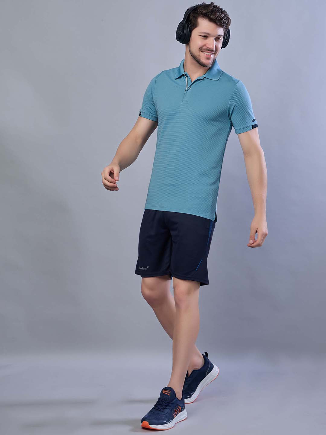 Men’s Stretchable Polo Neck Sports T Shirt