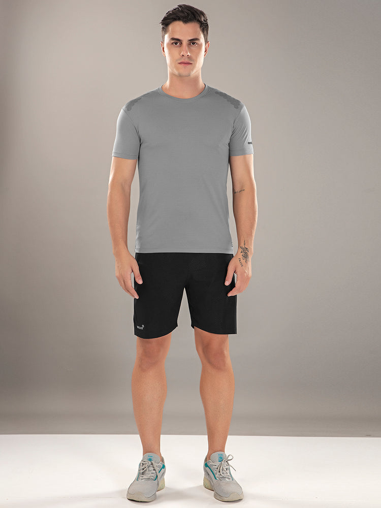 Sport Sun Active Round Neck Light Grey T Shirt