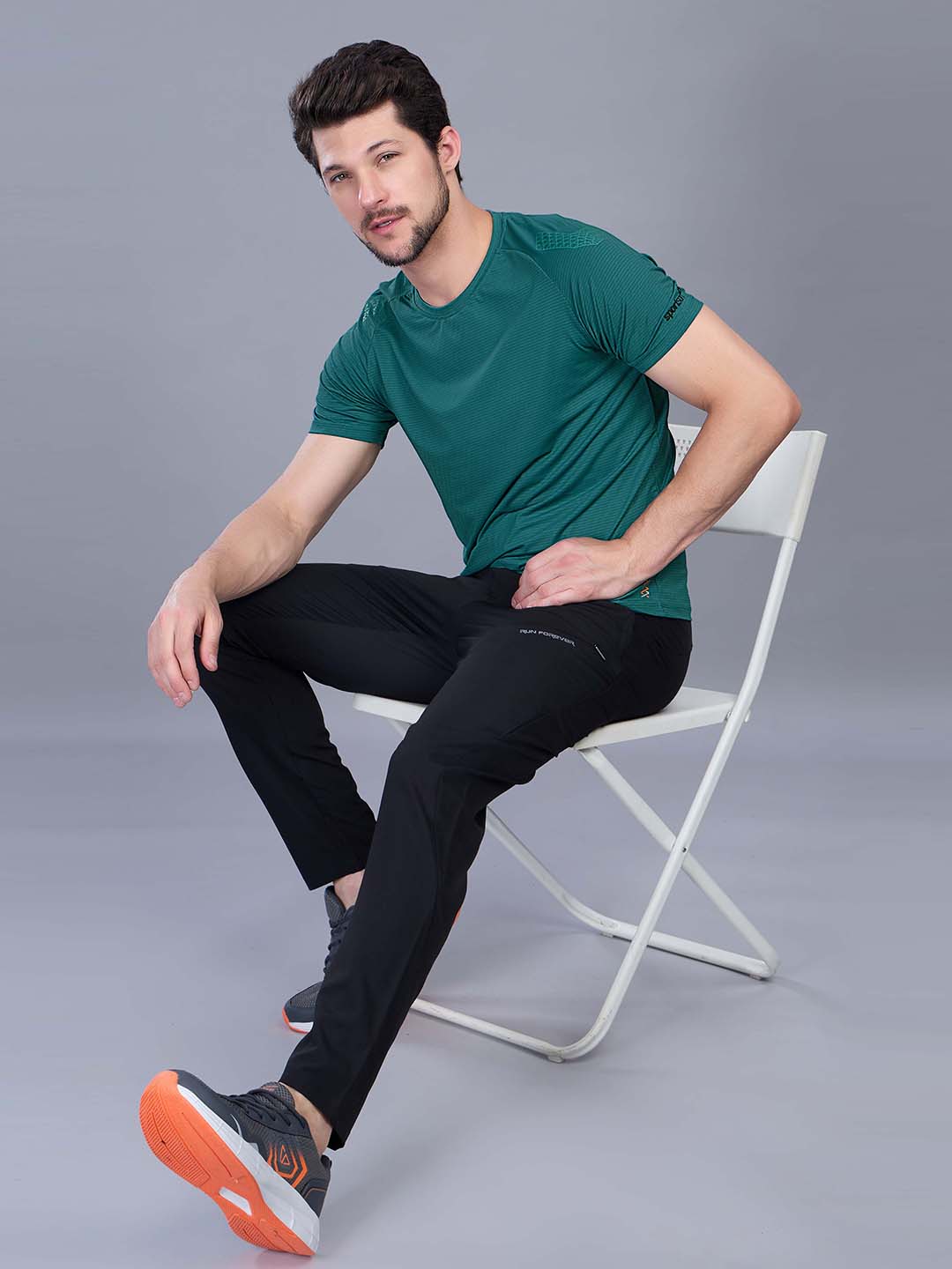 Men’s Active Stretchable Round Neck Sports T Shirt