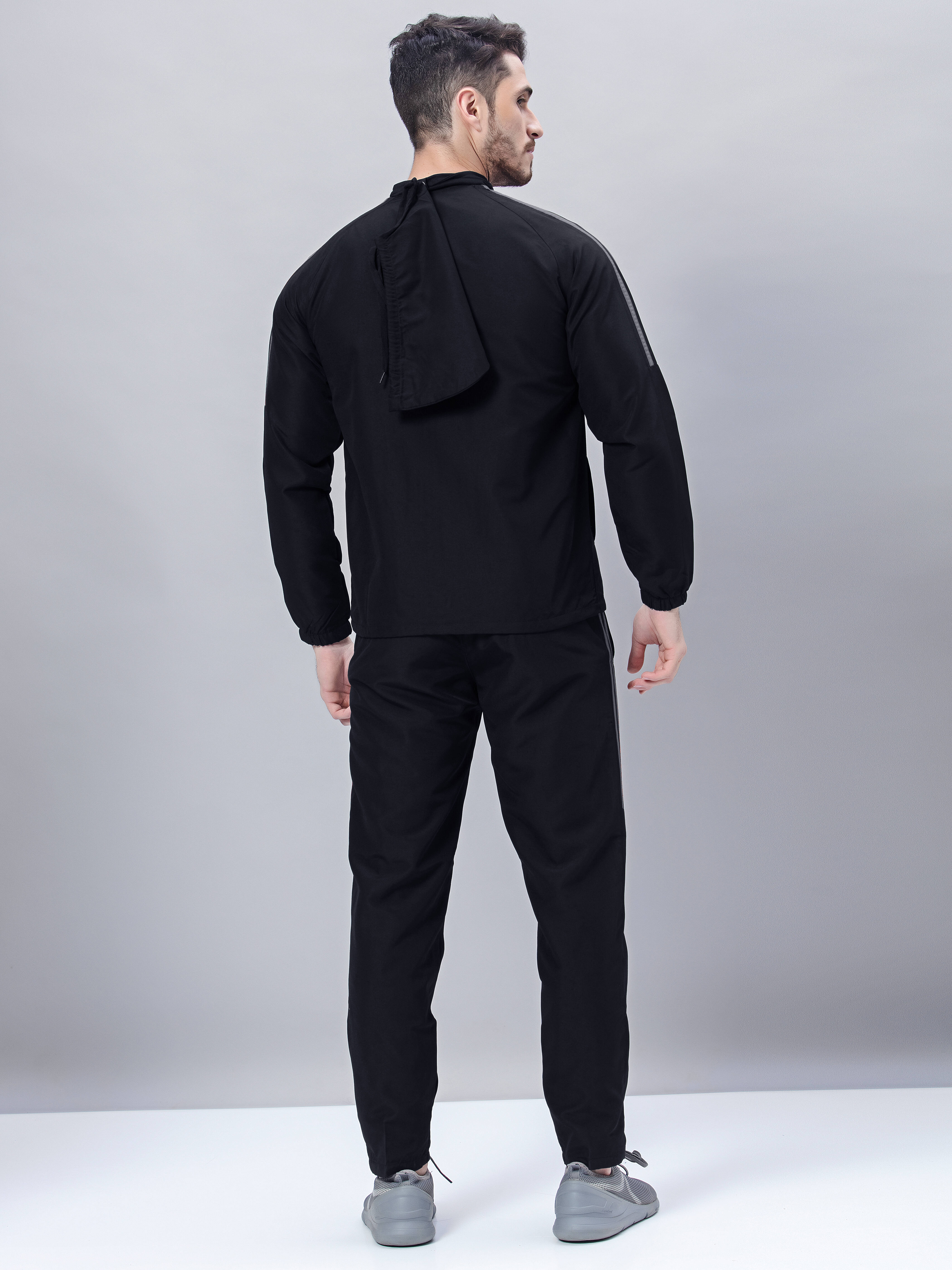 Sport Sun Micro Poly Men Black Track Suit