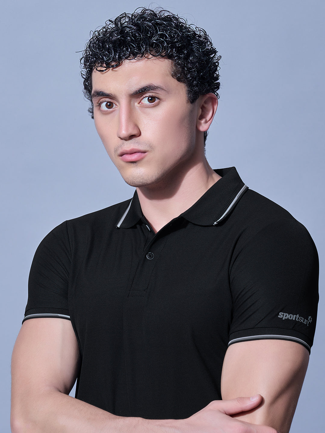 Sport Sun Max Polo Pro Black T Shirt
