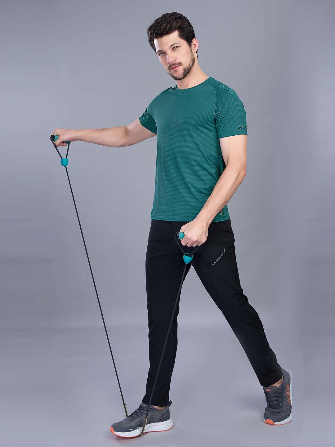 Men’s Active Stretchable Round Neck Sports T Shirt