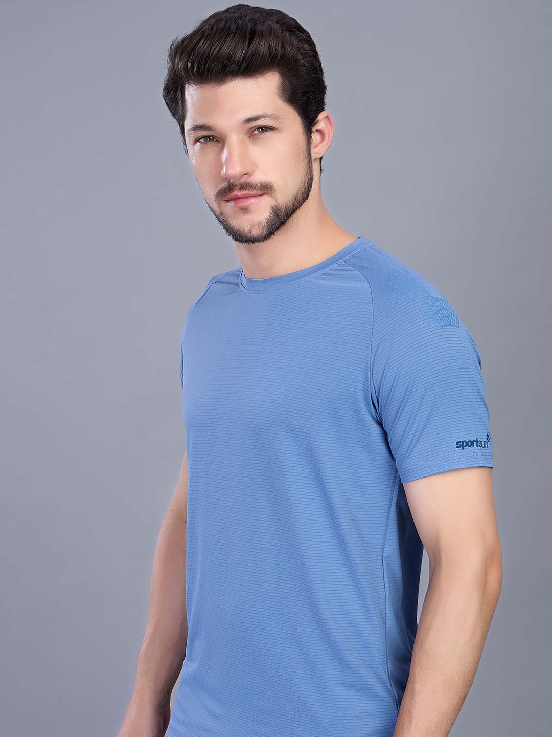 Men’s Active Stretchable Round Neck Sports T Shirt