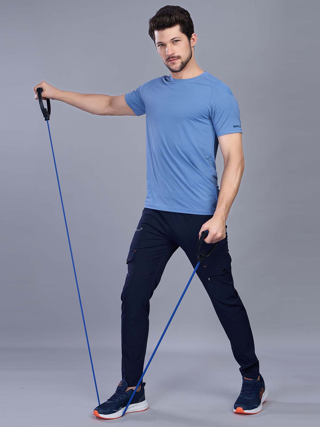 Men’s Active Stretchable Round Neck Sports T Shirt