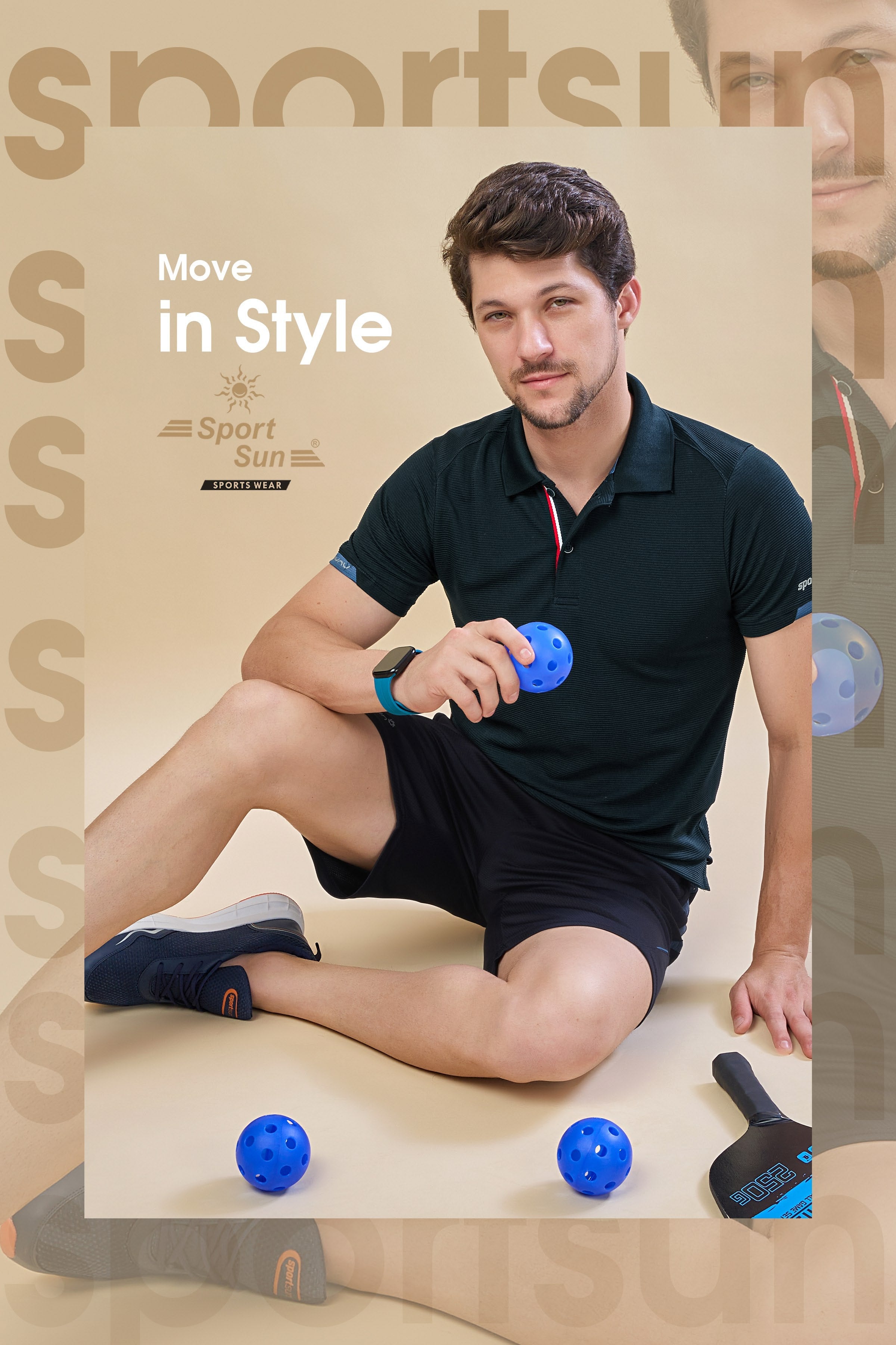 Men’s Stretchable Polo Neck Sports T Shirt