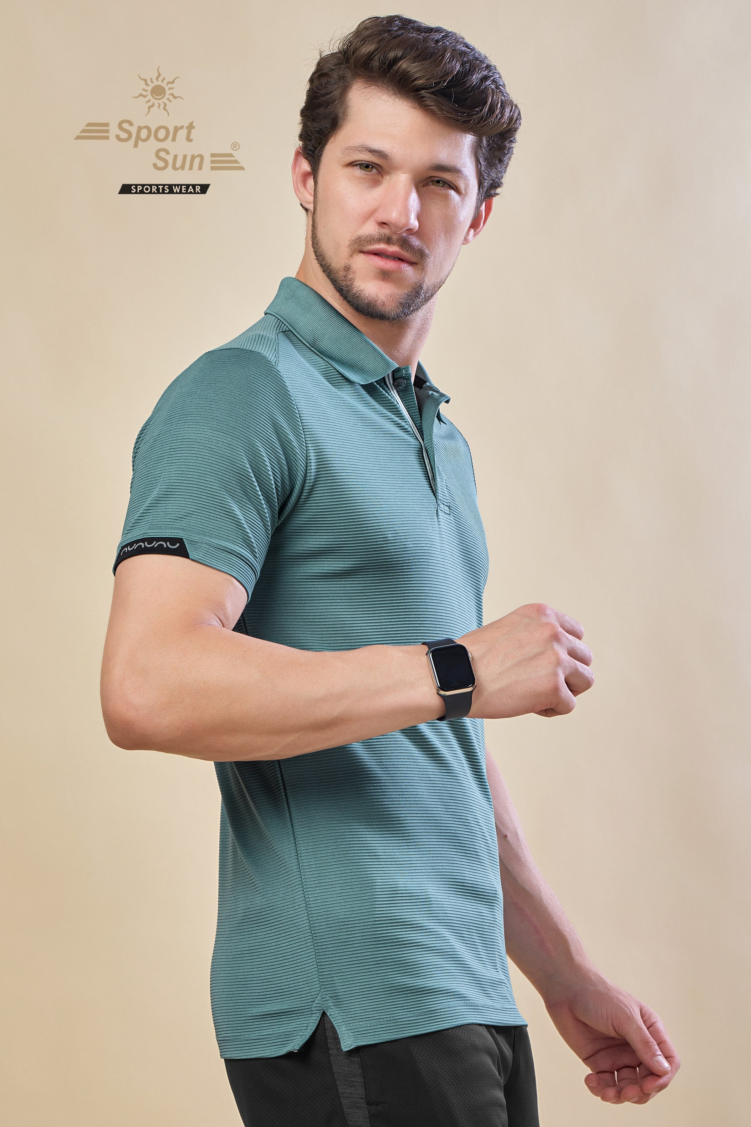 Men’s Stretchable Polo Neck Sports T Shirt