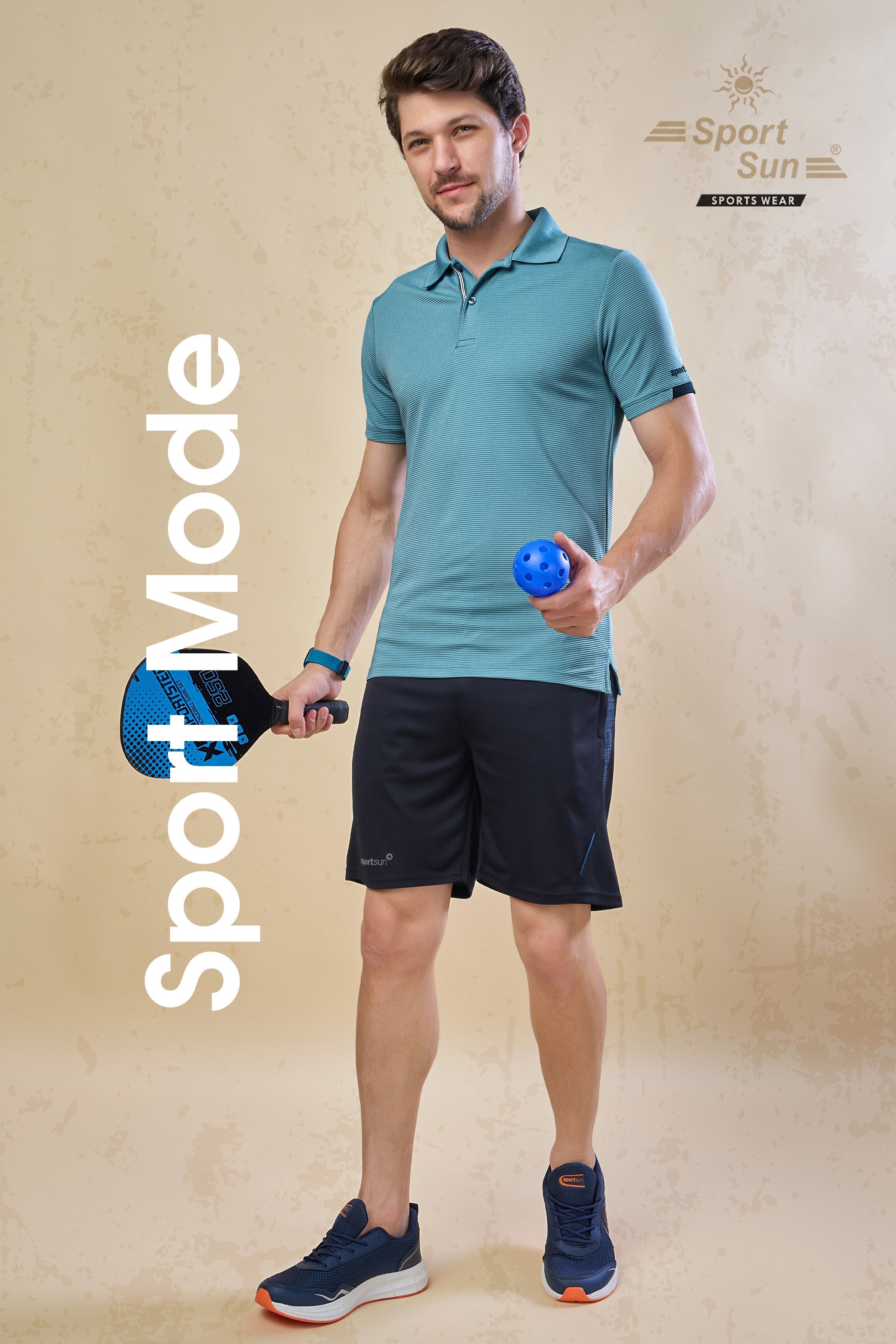Men’s Stretchable Polo Neck Sports T Shirt
