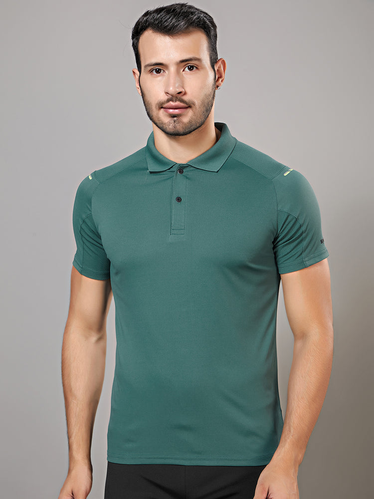 Sport Sun Dry fit Polo Green T Shirt