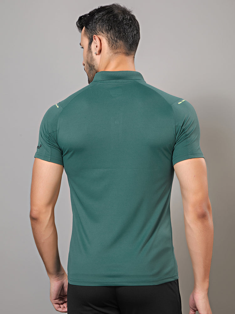 Sport Sun Dry fit Polo Green T Shirt