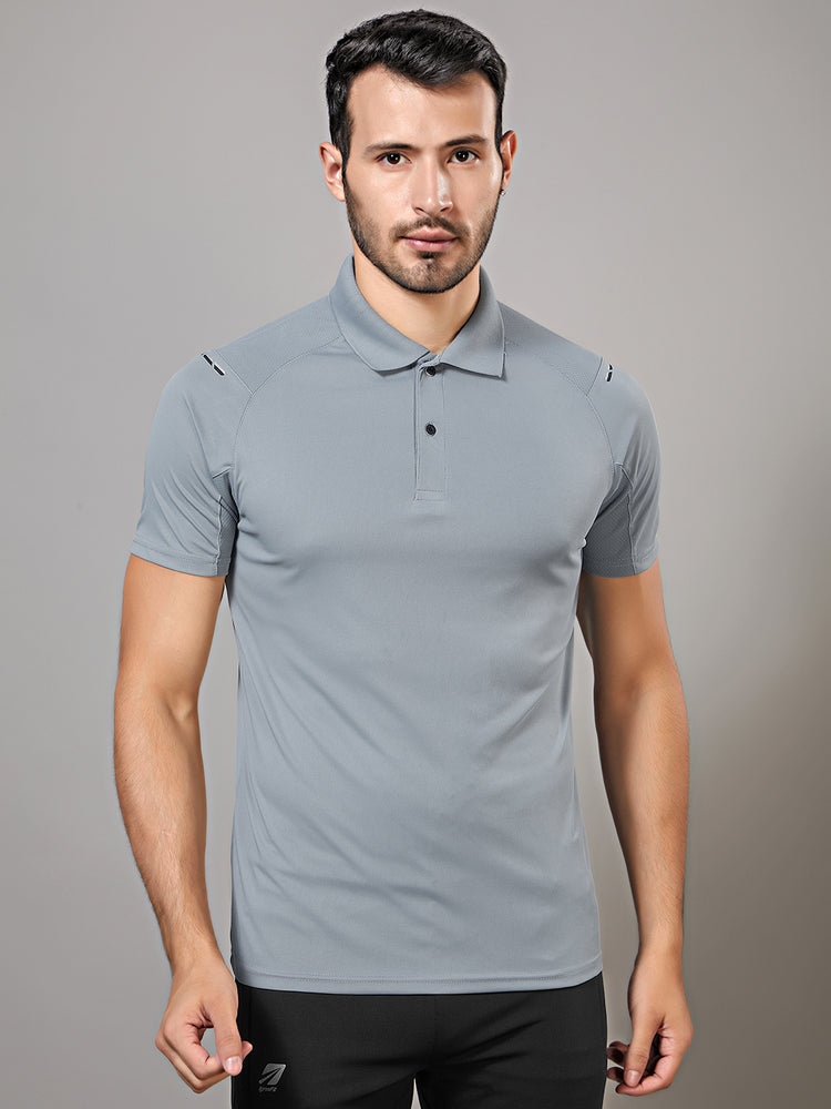 Sport Sun Dry fit Polo Light Grey T Shirt