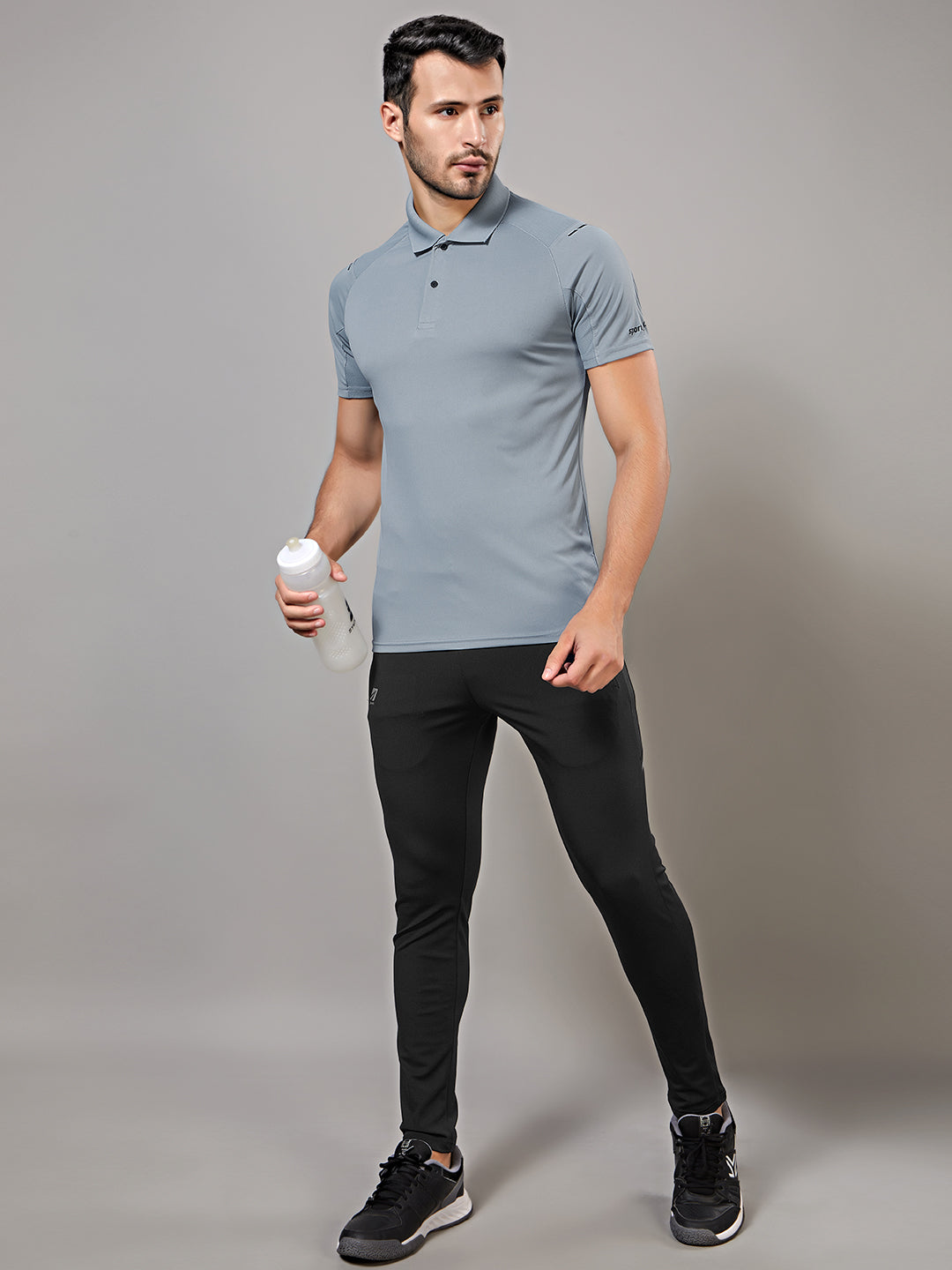 Sport Sun Dry fit Polo Light Grey T Shirt