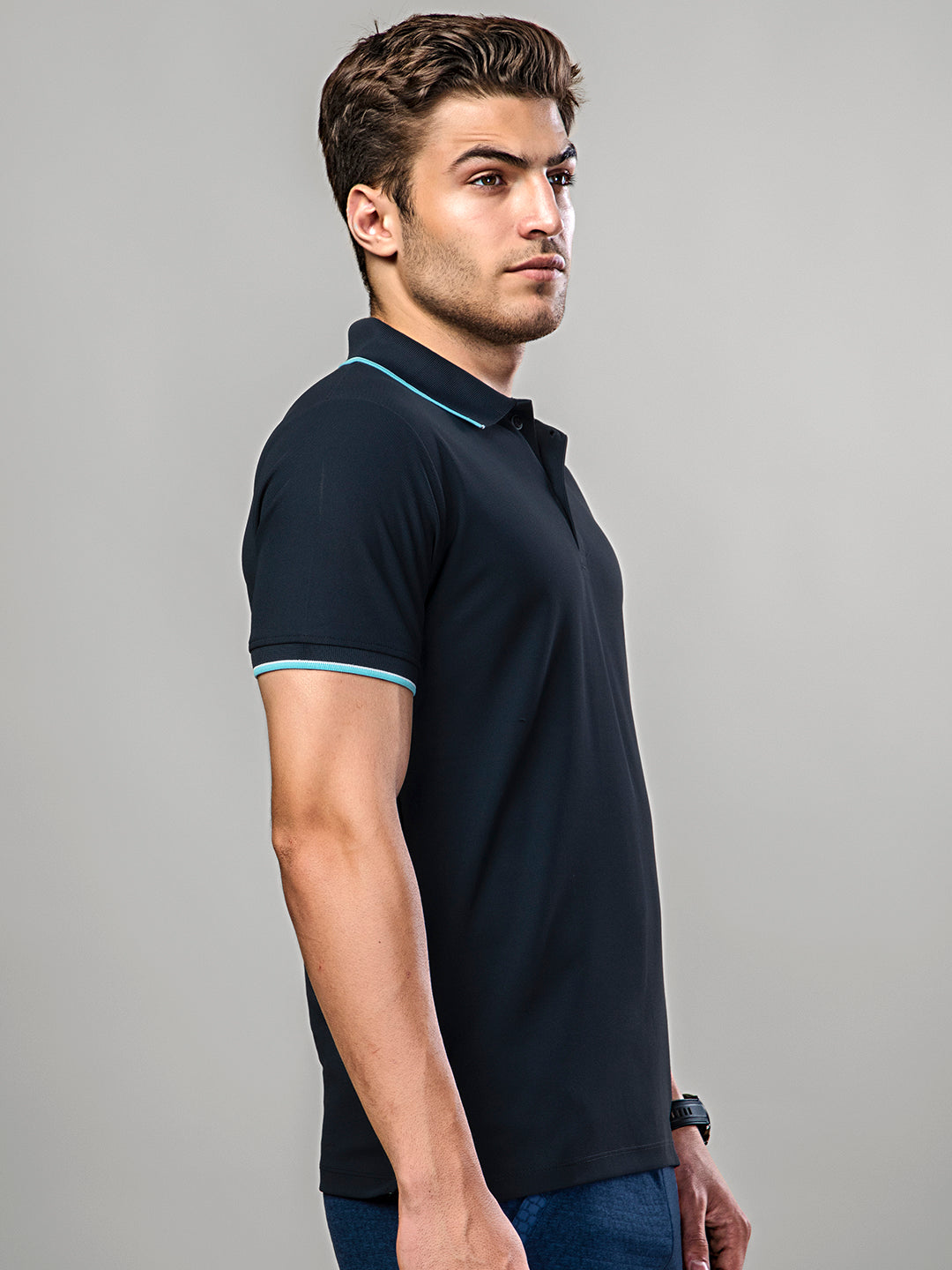 Sport Sun Max Polo Pro Navy Blue T Shirt