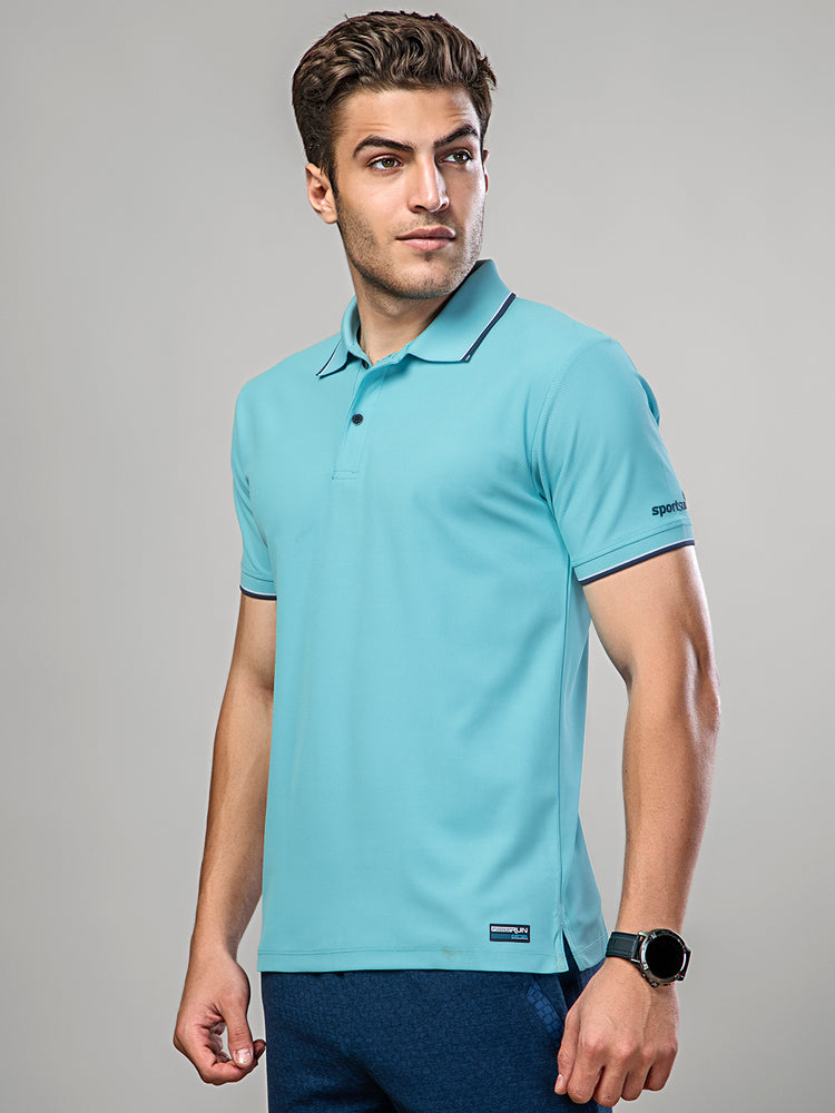 Sport Sun Max Polo Pro Sky Blue T Shirt