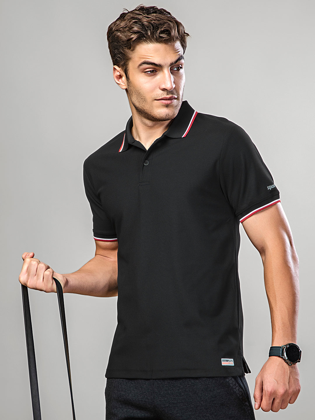 Sport Sun Max Polo Pro Black T Shirt