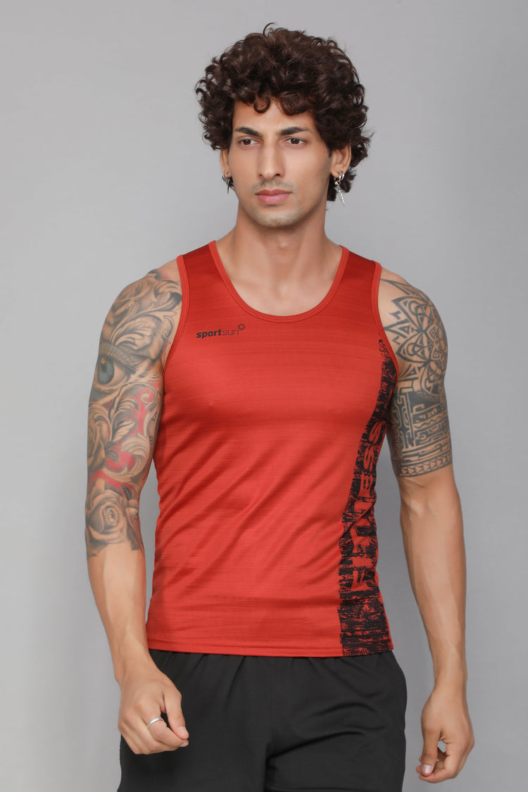 Sport Sun Rust Fitness Vest/Sando for men