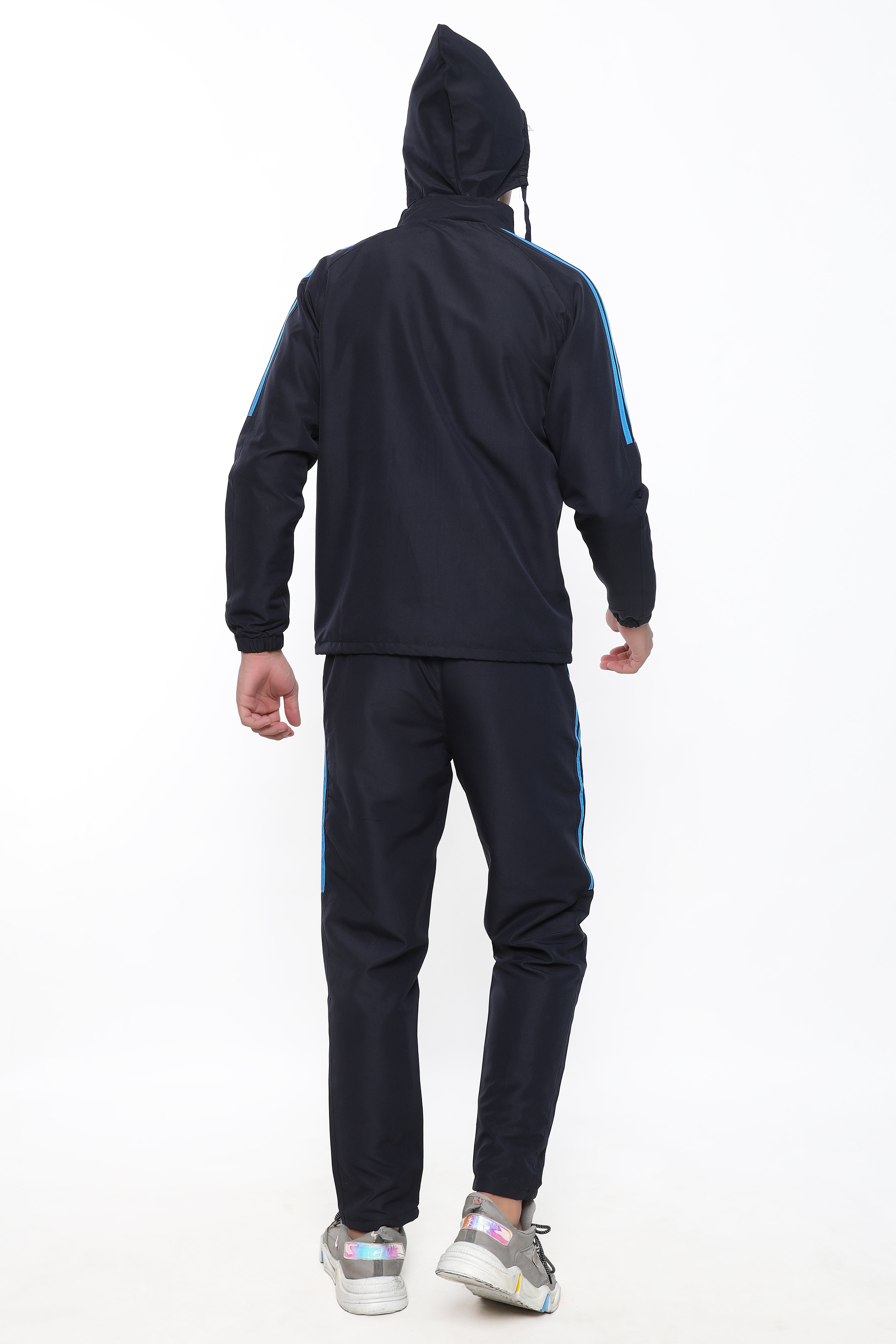 Sport Sun Micro Poly Men Navy Blue Track Suit