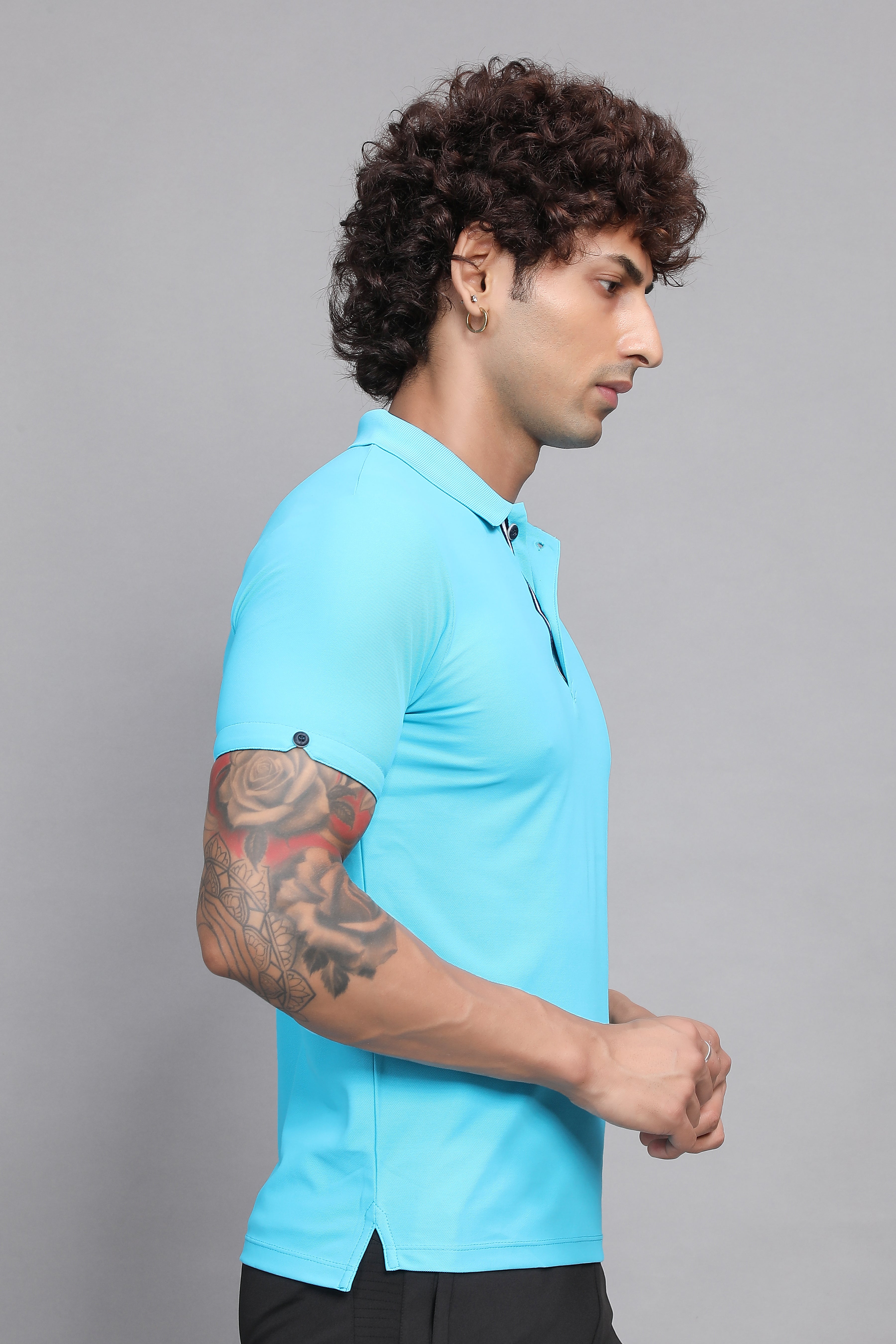 Sport Sun Max Polo Sky Blue T-shirt for Men