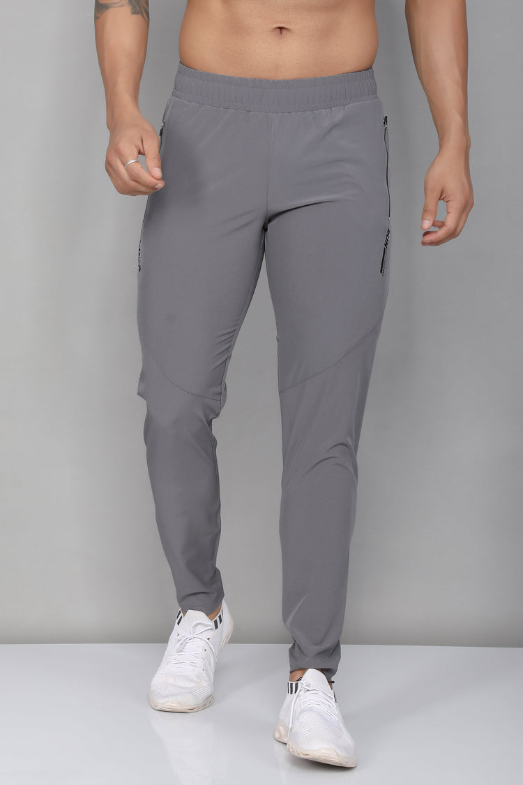 Sport Sun NS Lycra Steel Grey Track Pant for Men