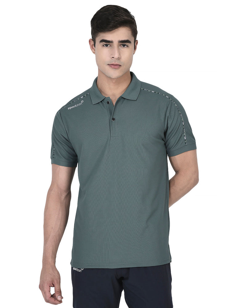 Sport Sun Max Polo Plus Green T-shirt for Men