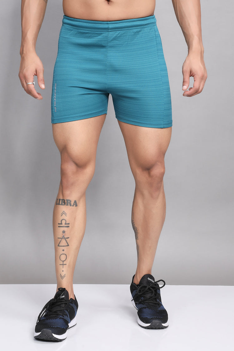 Sport Sun Fitness Sea Green Shorts for men