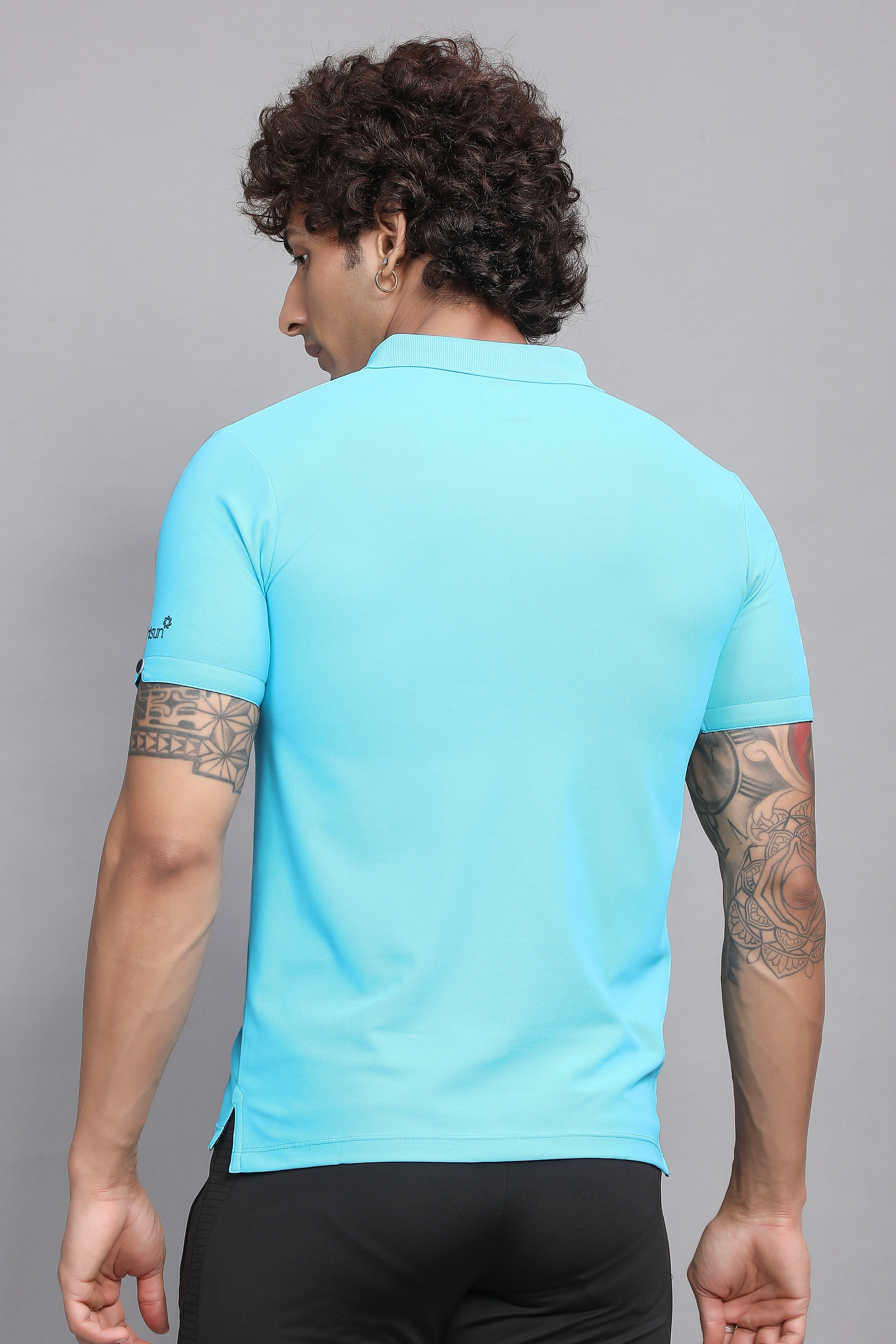 Sport Sun Max Polo Sky Blue T-shirt for Men