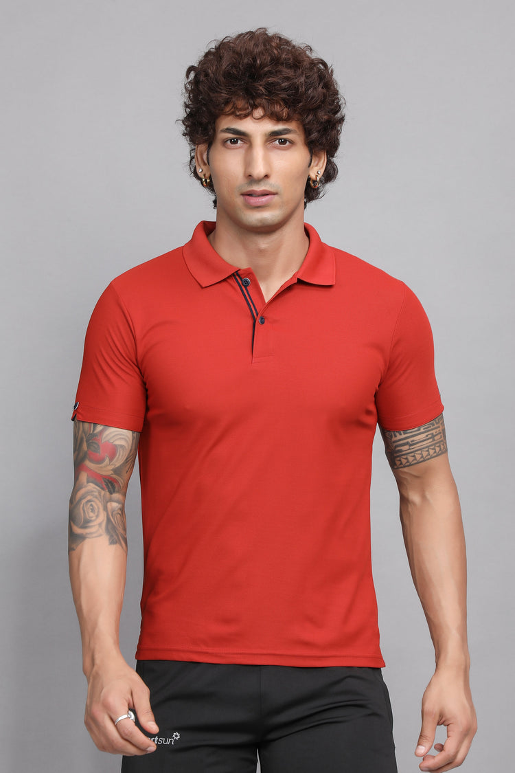 Sport Sun Max Polo Rust T-shirt for Men