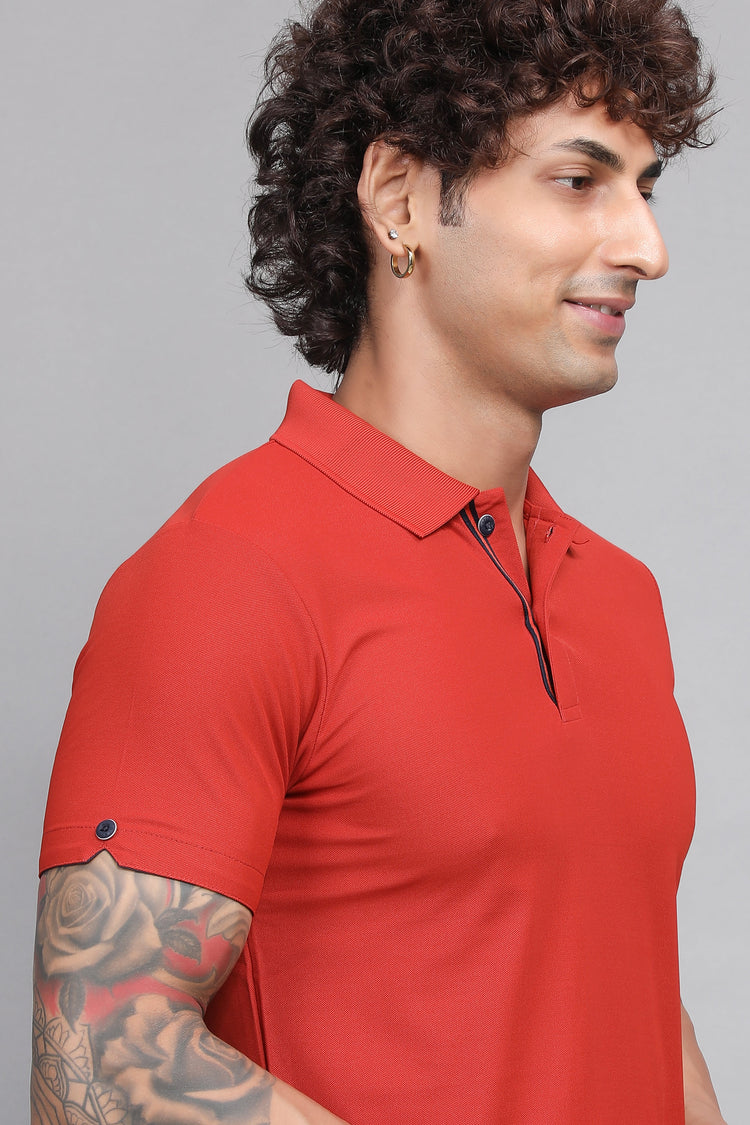 Sport Sun Max Polo Rust T-shirt for Men