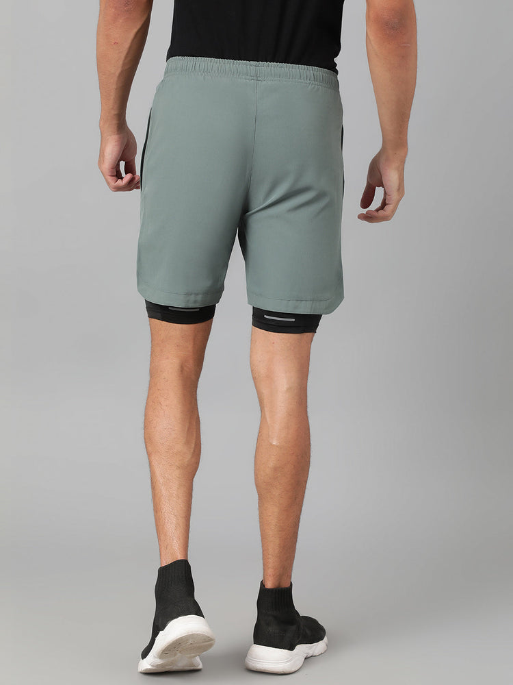 Sport Sun Solid Men NS Lycra Pista Compression Shorts