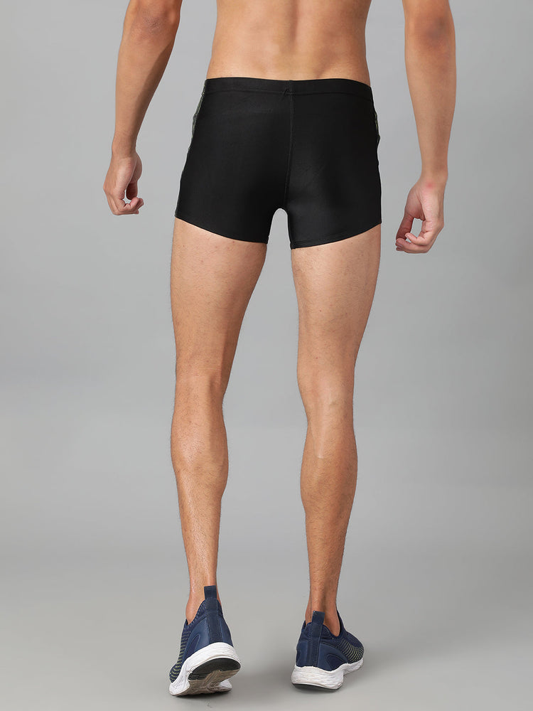 Sport Sun Black Swimming Costume For Men