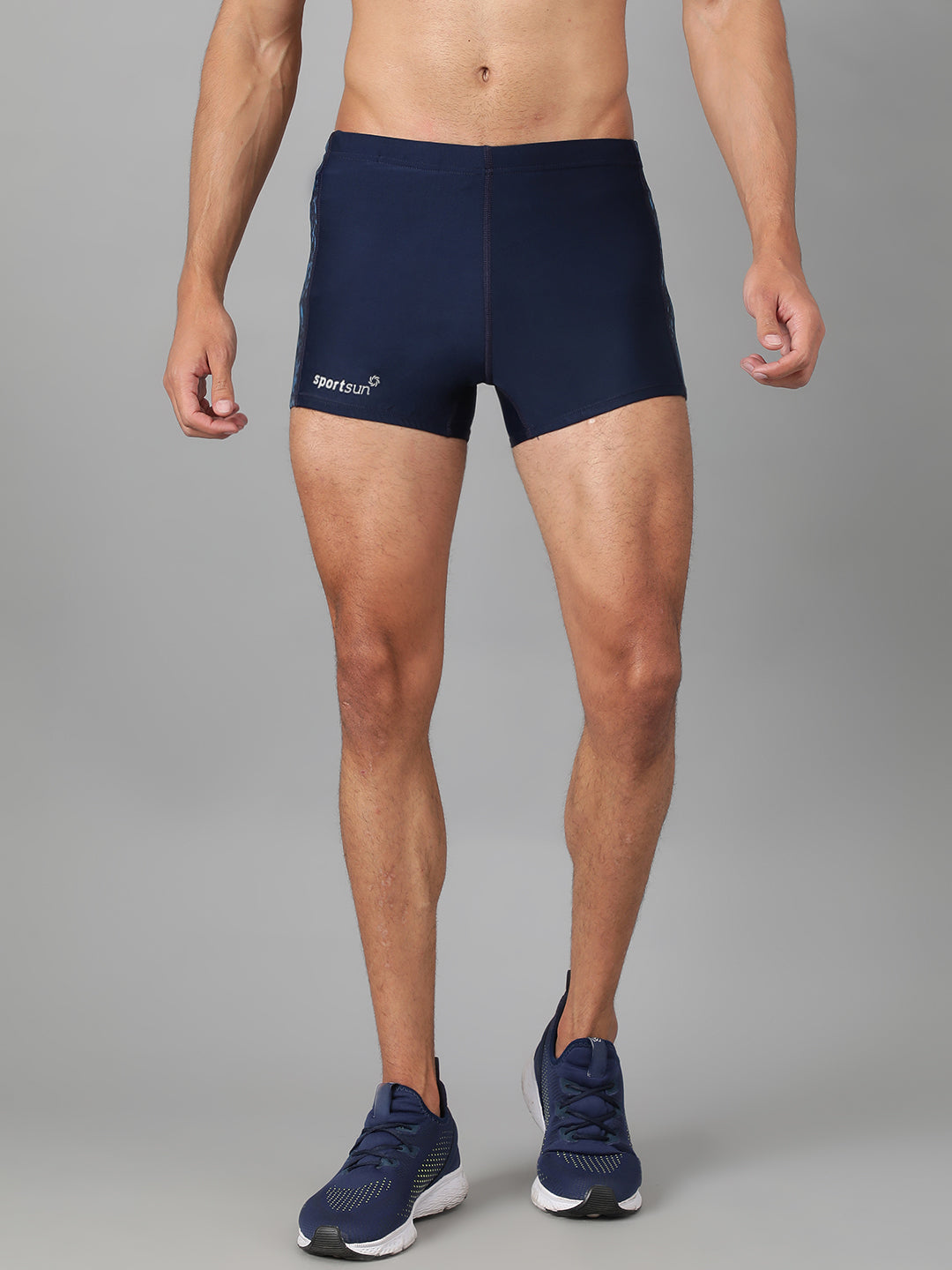 Sport Sun Navy Blue Swimming Costume For Men