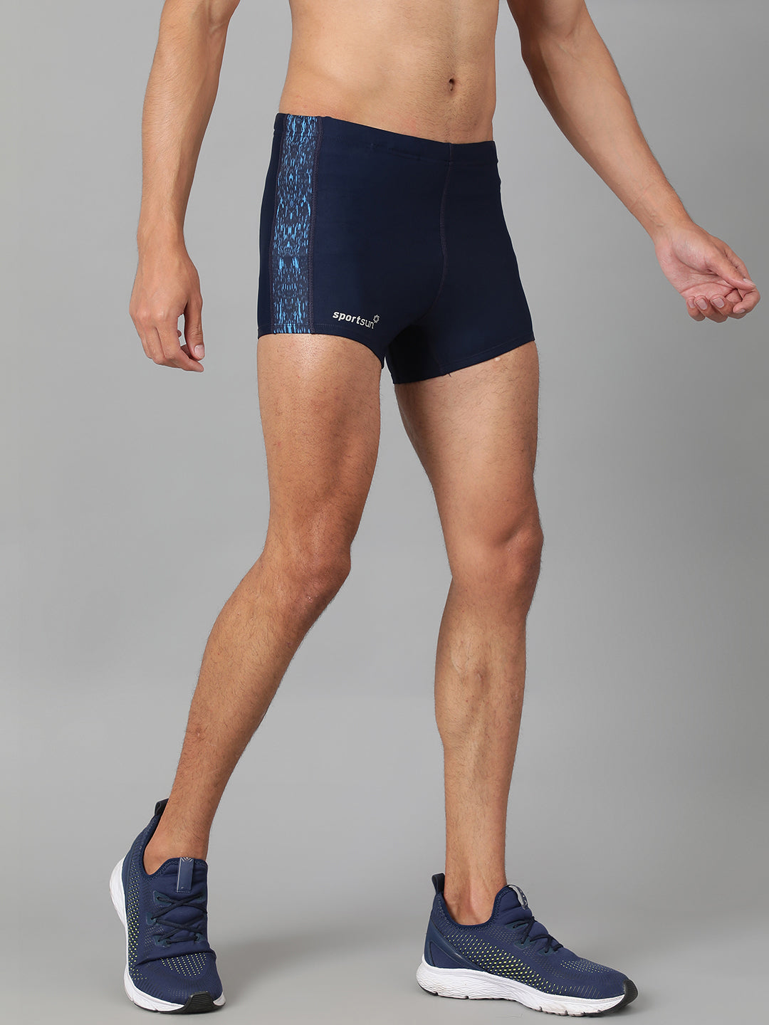 Sport Sun Navy Blue Swimming Costume For Men