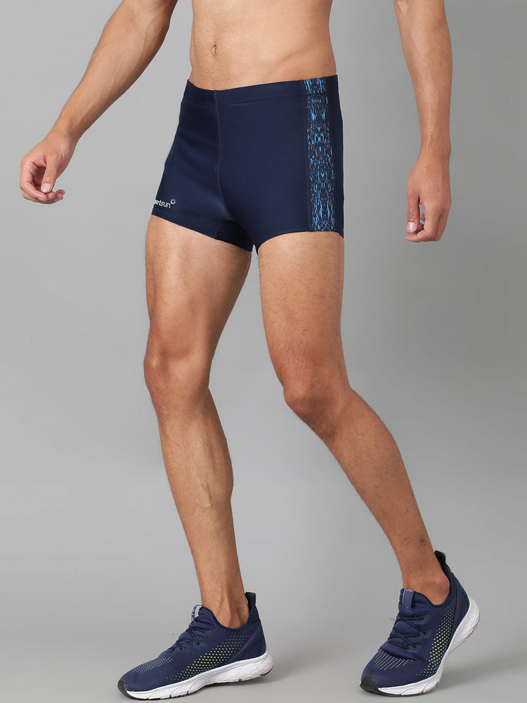 Sport Sun Navy Blue Swimming Costume For Men