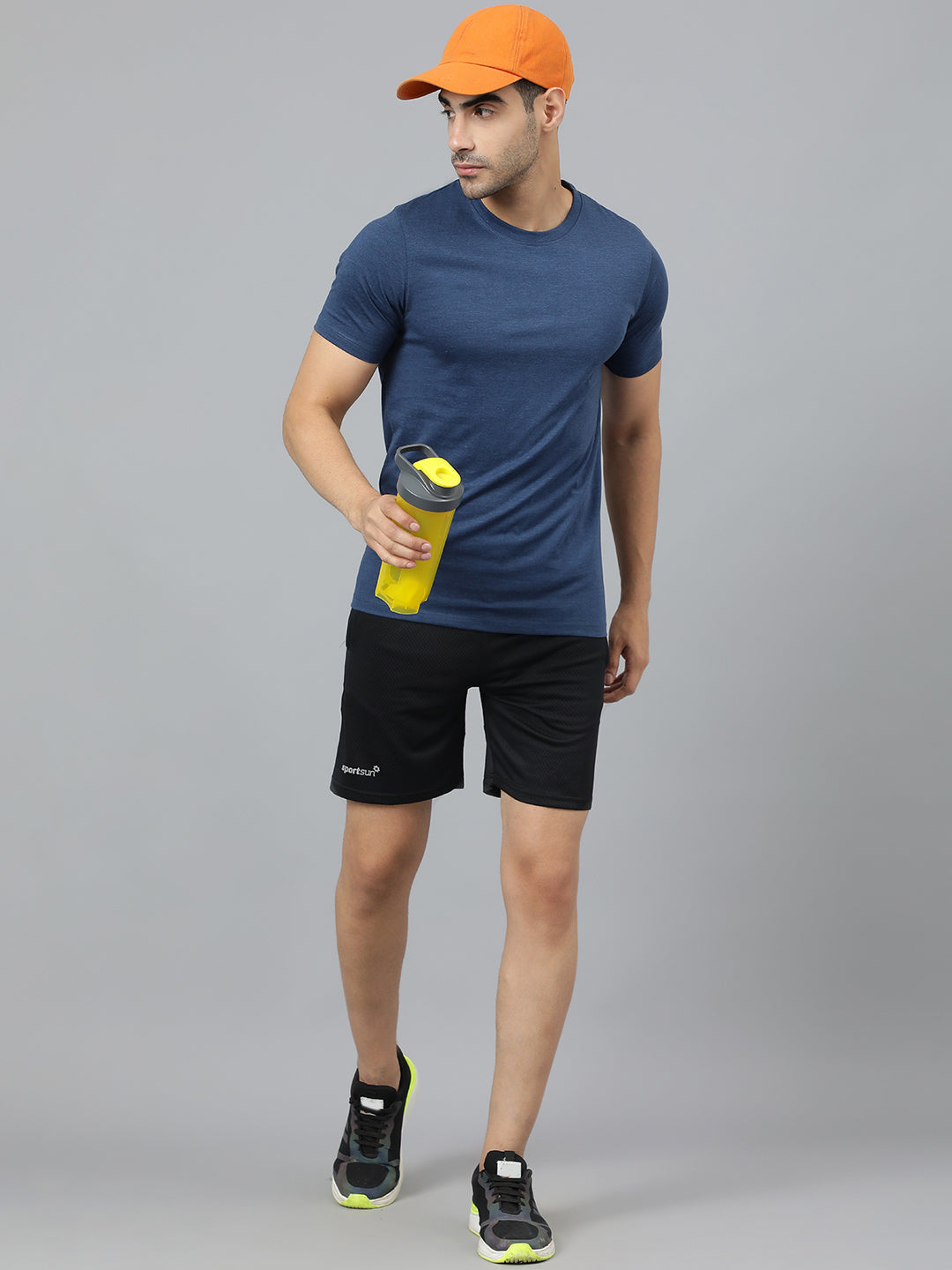 Sport Sun Cotton Round Neck Airforce T-Shirt for Men