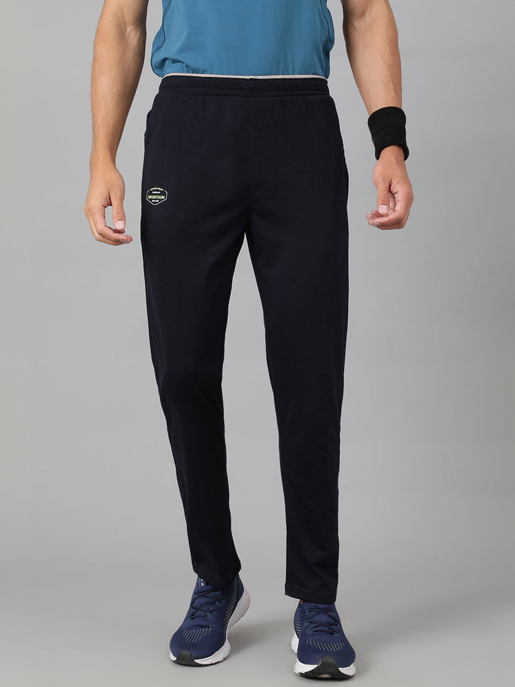 Sport Sun Pro Cotton Navy Blue Track Pant for Men