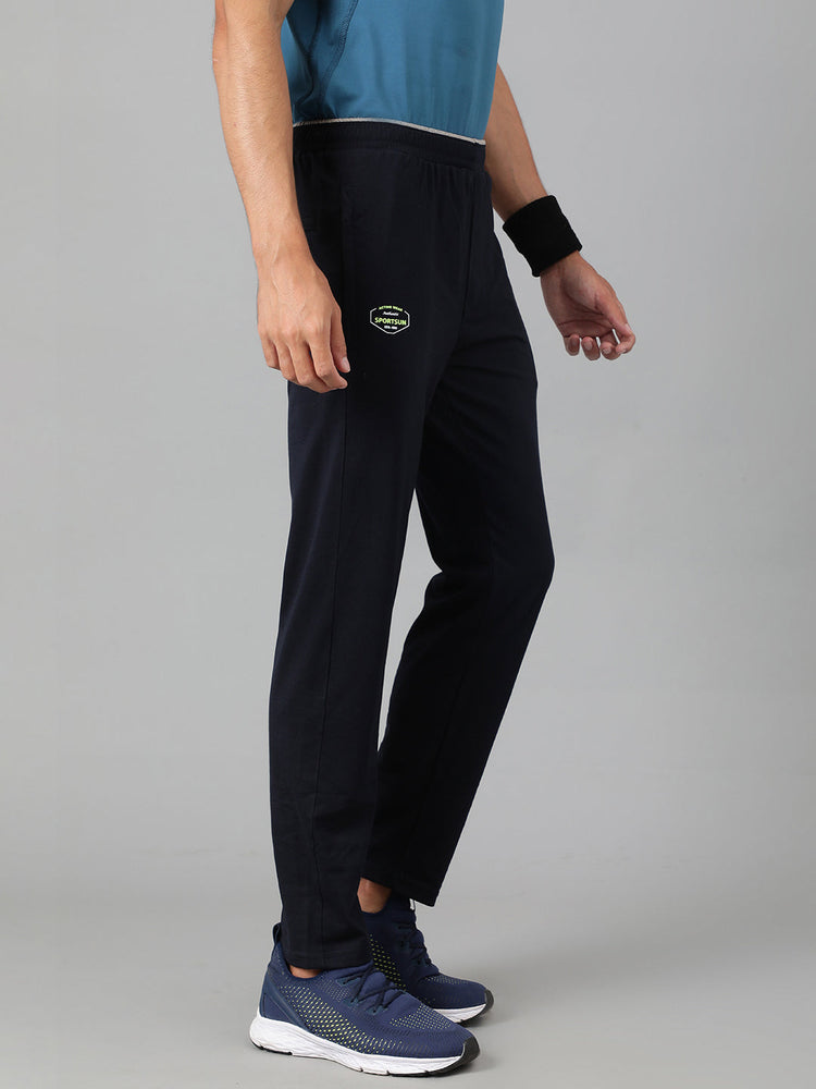 Sport Sun Pro Cotton Navy Blue Track Pant for Men