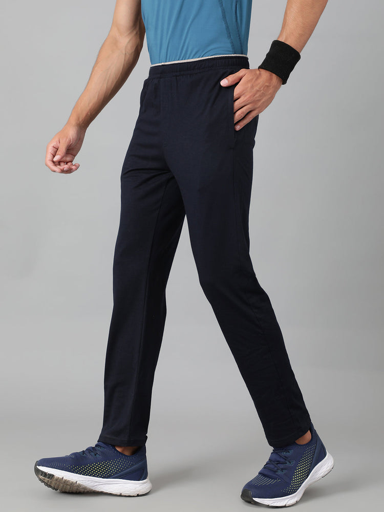 Sport Sun Pro Cotton Navy Blue Track Pant for Men