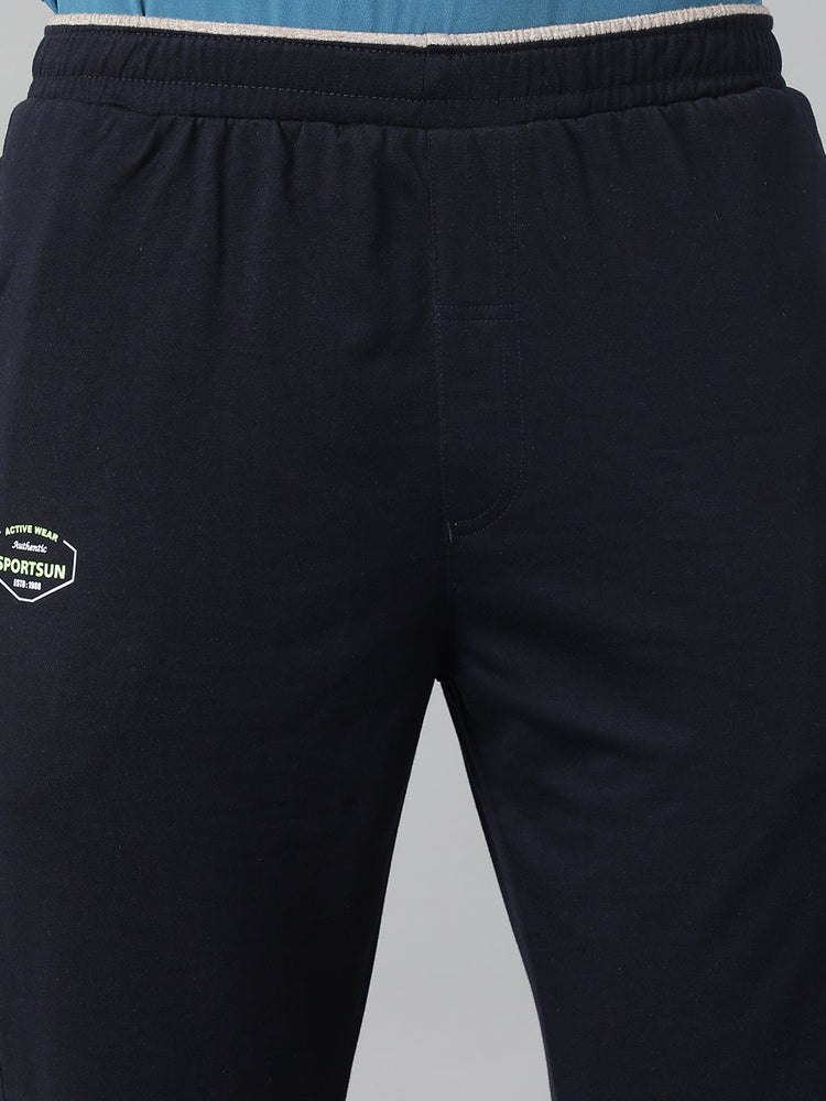 Sport Sun Pro Cotton Navy Blue Track Pant for Men