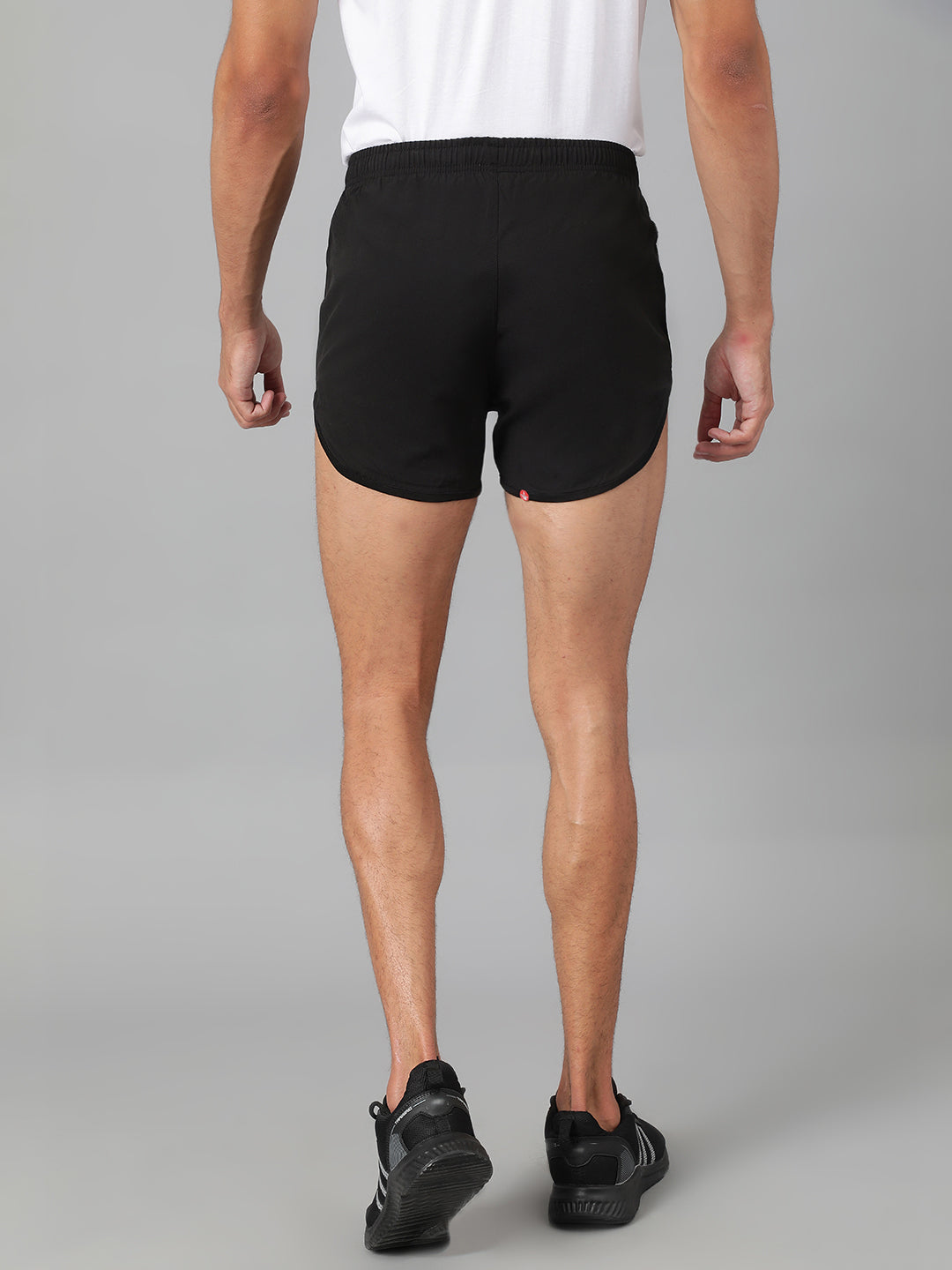 Sport Sun Solid Men NS Lycra Black Running Shorts