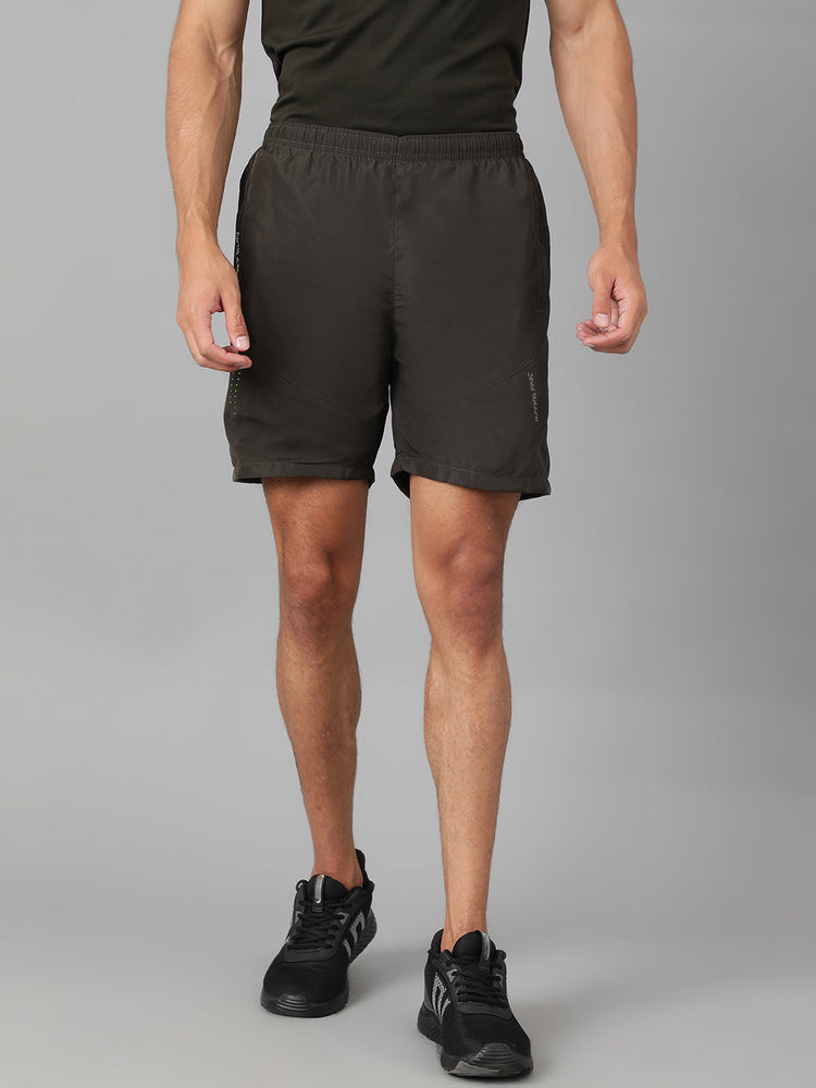 Sport Sun Solid Men Olive Micro Shorts
