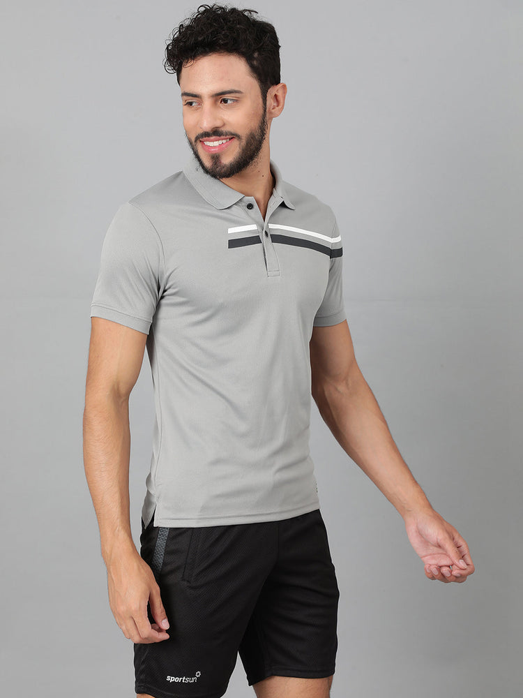 Sport Sun Victory Polo Grey T-shirt for Men