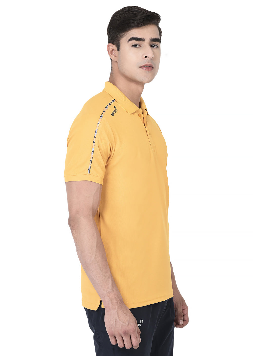 Sport Sun Max Polo Plus Mustard T-shirt for Men