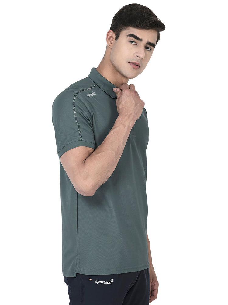 Sport Sun Max Polo Plus Green T-shirt for Men