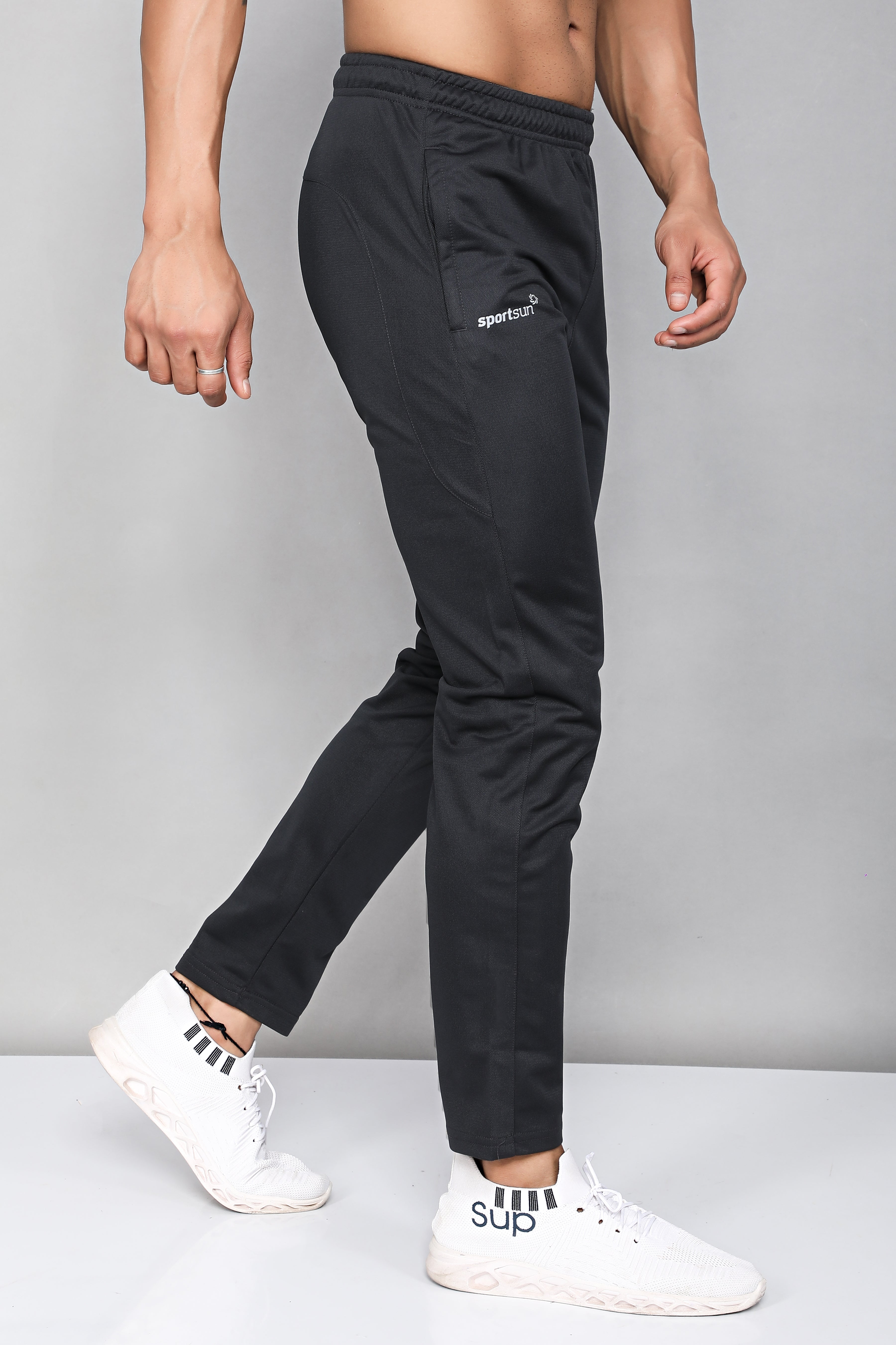 Sport Sun Dark Grey Track Pant for Men