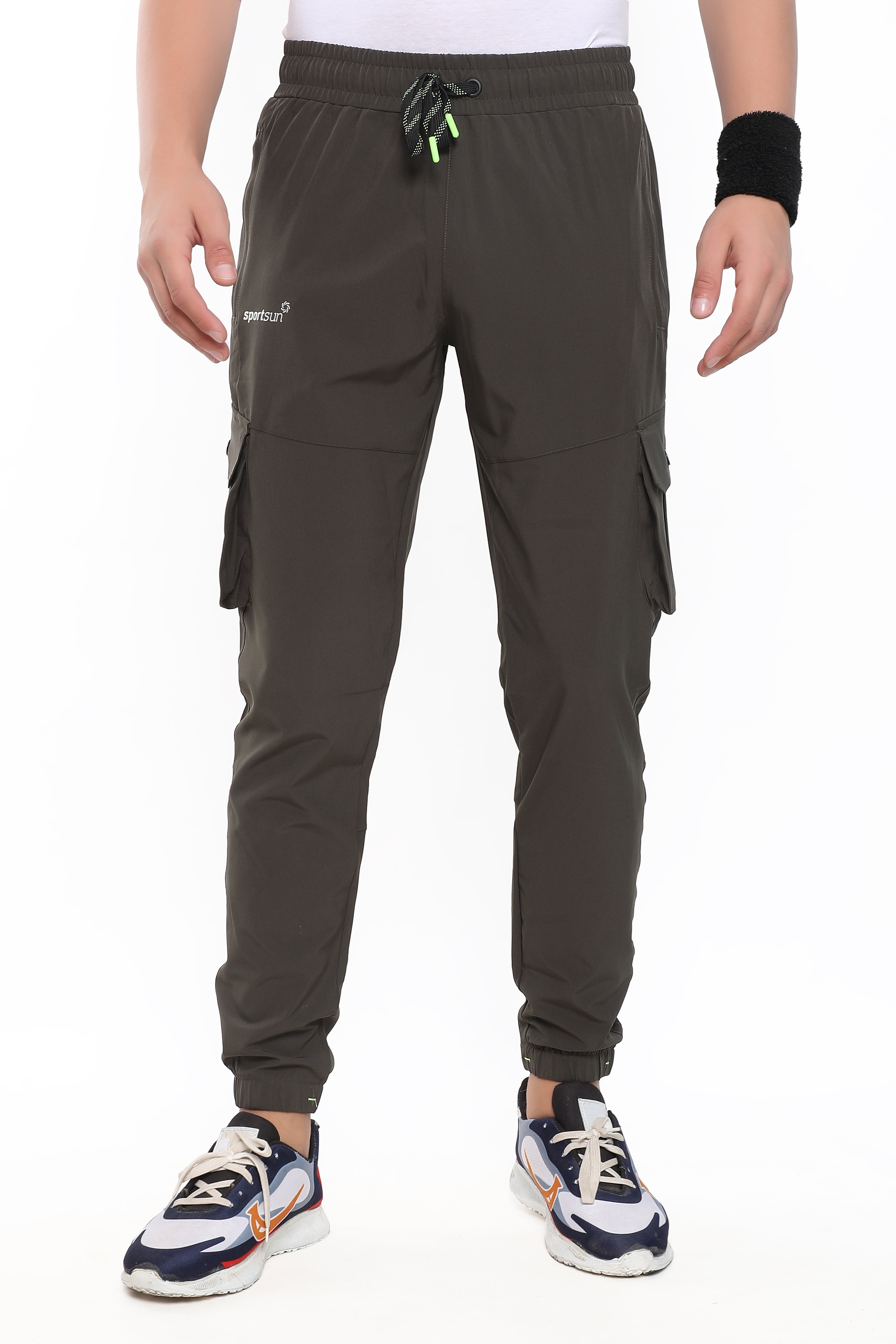 Sport Sun Dark Grey NS Lycra Cargo Jogger